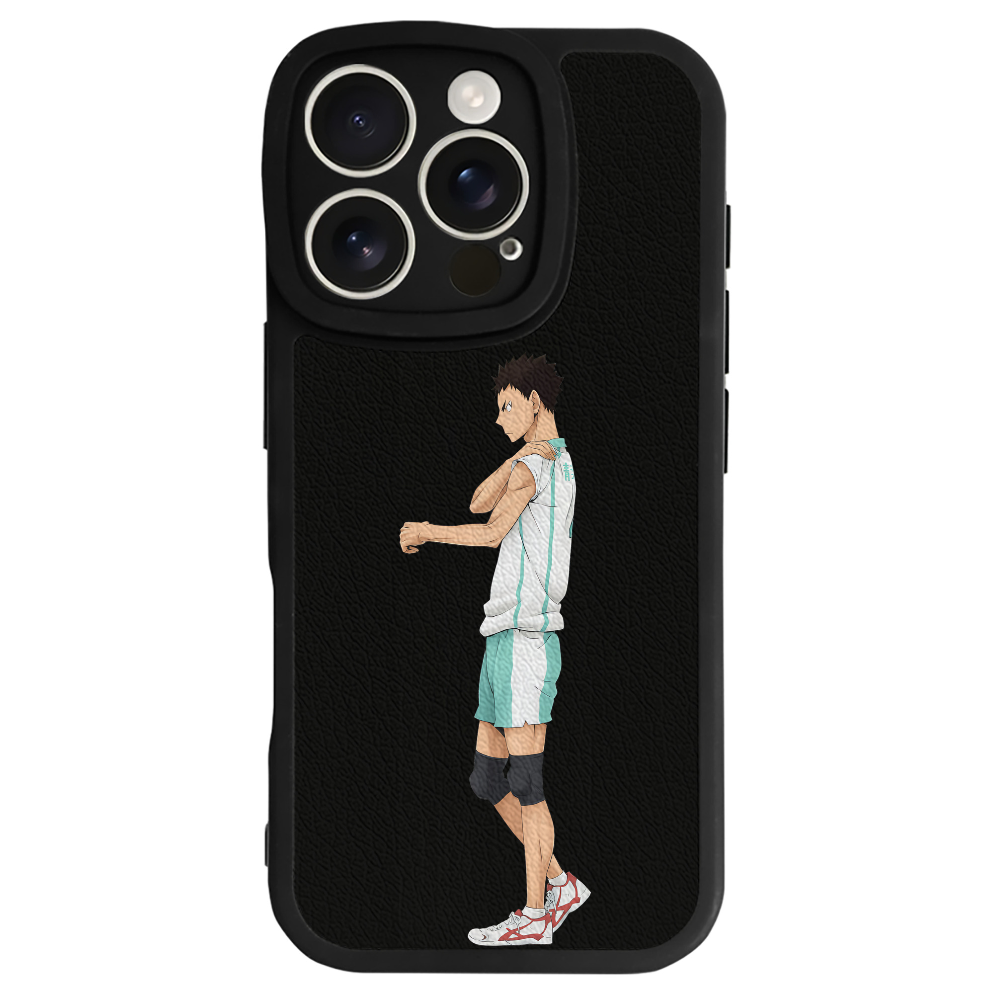 （画像用） ハイキュー!! Haikyu!! 【iPhone 16シリーズ対応】シリコンスマホケース（レザー調） 材質：シリコン